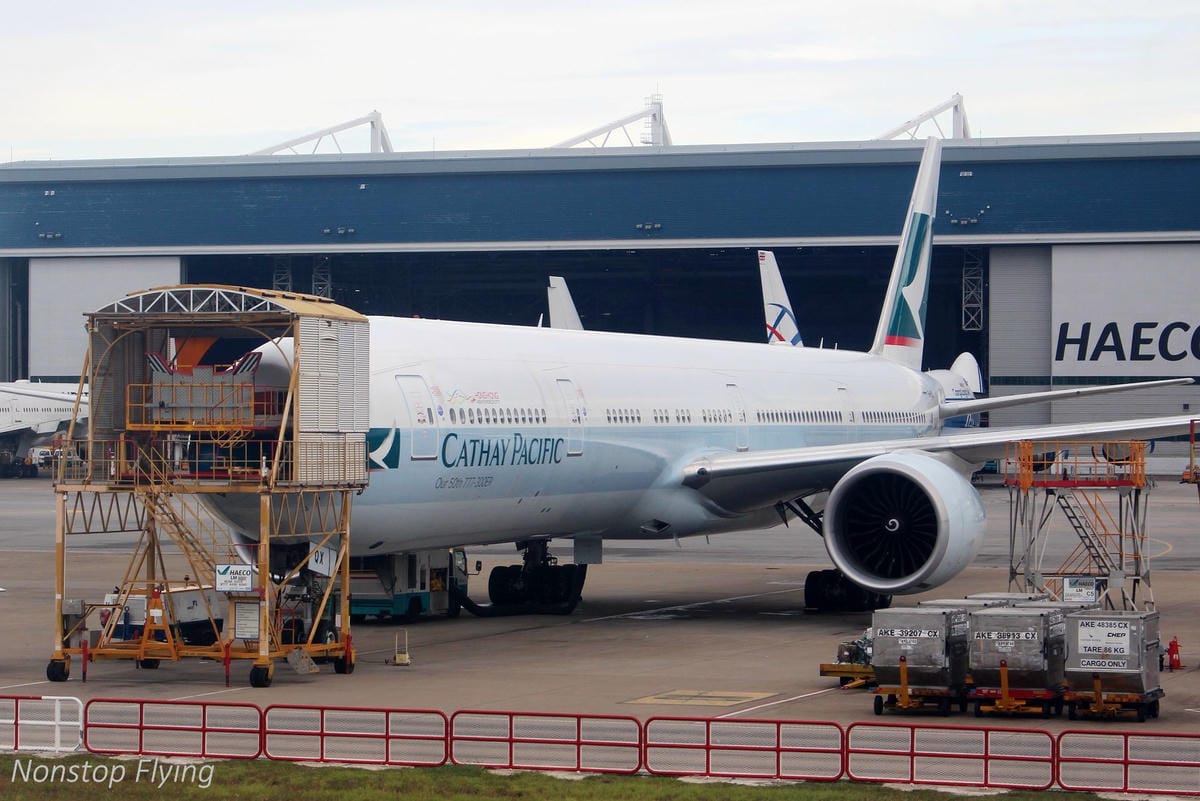2018.08 香港機場拍飛機 -管制區內圖輯