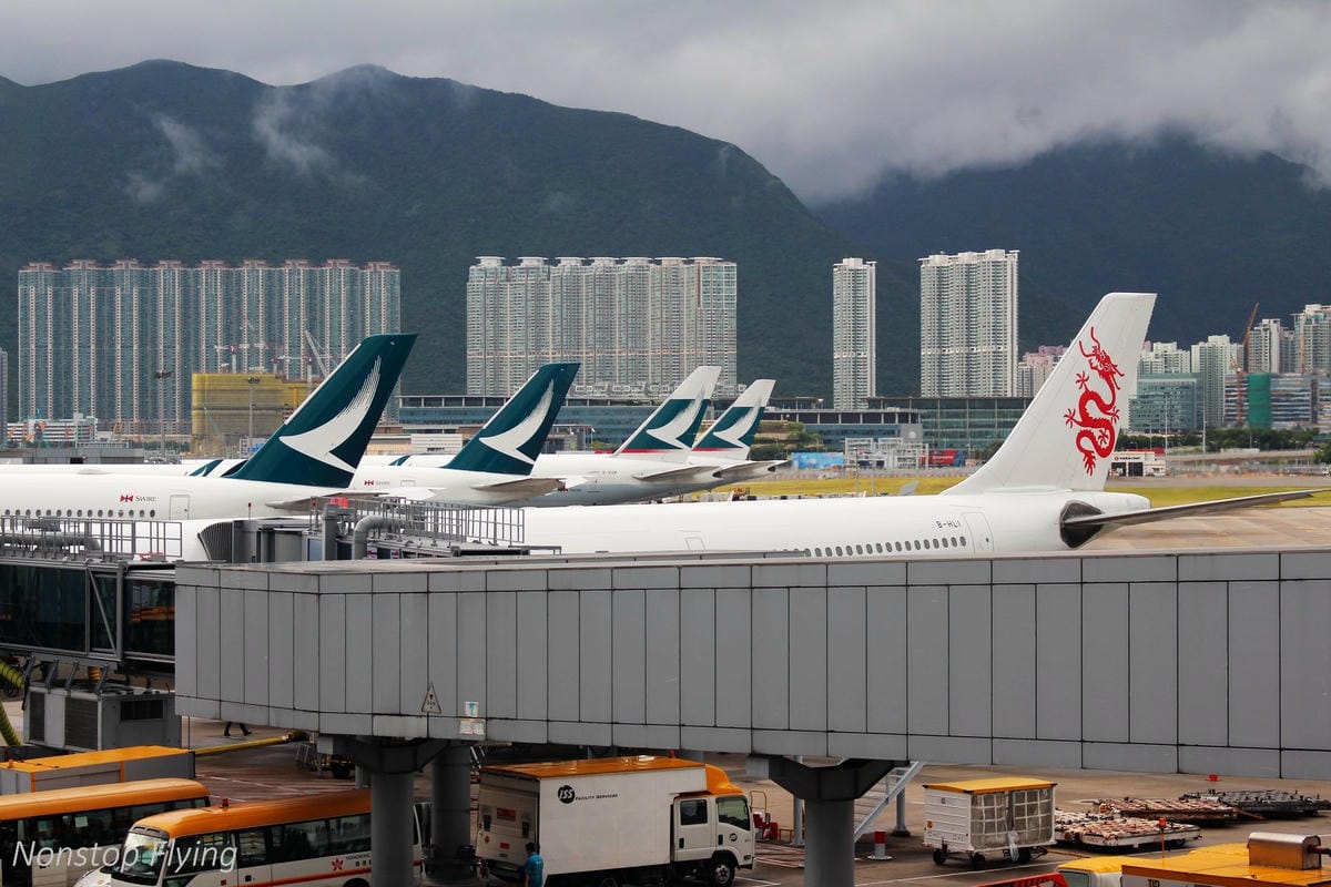 2018.08 香港機場拍飛機 -管制區內圖輯