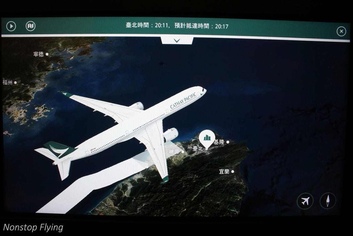 2019.02.17 國泰航空 CX402 香港-台北 A350-1000商務艙飛行記錄 -國泰最新旗艦機型