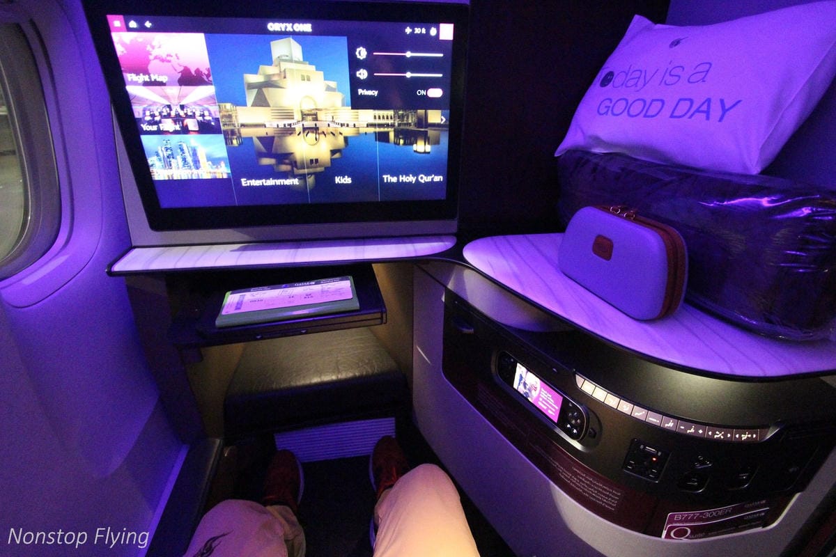 2019.04.17 卡達航空 QR815 香港-杜哈 Qsuite體驗 -波音777豪華包廂、五星級服務、吃到飽隨選菜單,全球最佳商務艙!