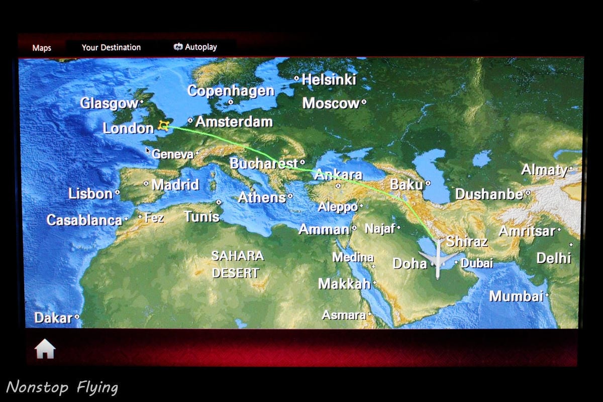 2019.04.26 卡達航空 QR328 倫敦蓋威克-杜哈 787-8商務艙 飛行記錄 -全平躺座椅、隨選餐飲、五星服務 - 第65張圖 2019.04.26 卡達航空 QR328 倫敦蓋威克-杜哈 787-8商務艙 飛行記錄 -全平躺座椅、隨選餐飲、五星服務