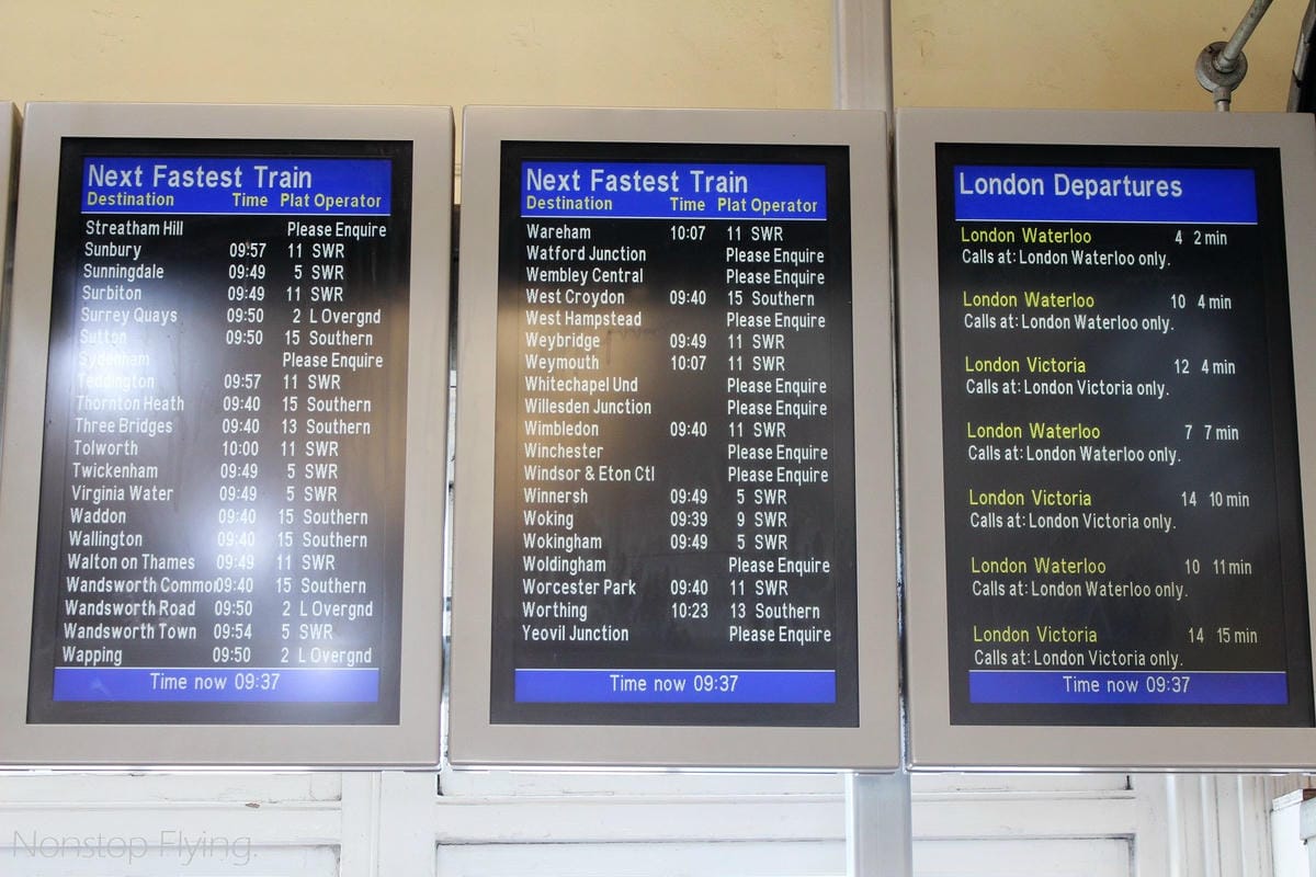 第一次坐火車遊英國就上手 -查車班、進出站好簡單!