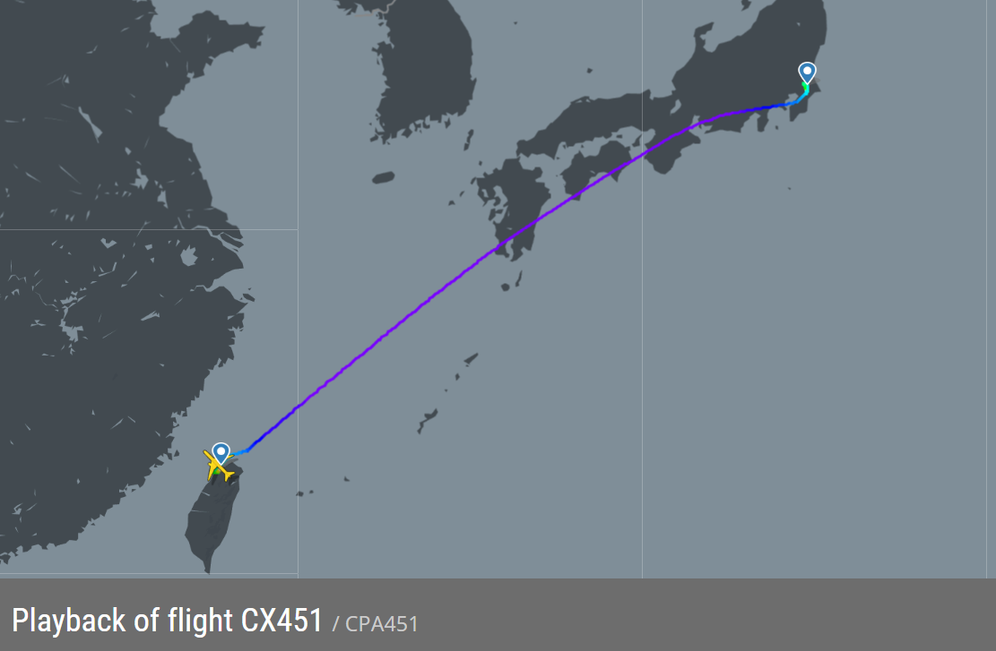 2025.10.13 國泰航空 CX451 東京-台北 777-300 飛行記錄 - 第80張圖 2025.10.13 國泰航空 CX451 東京-台北 777-300 飛行記錄