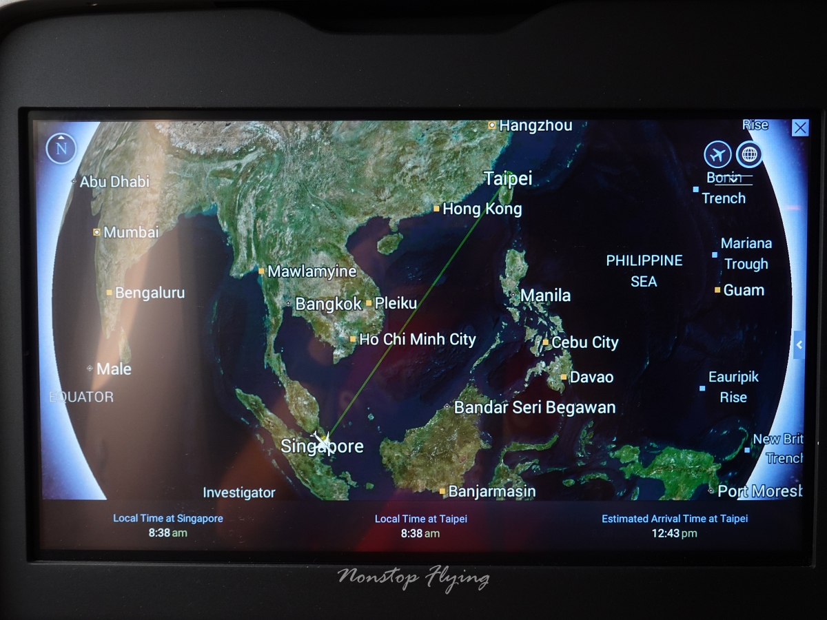 2025.09.20 新加坡航空 SQ876 新加坡-台北 787-10商務艙飛行記錄