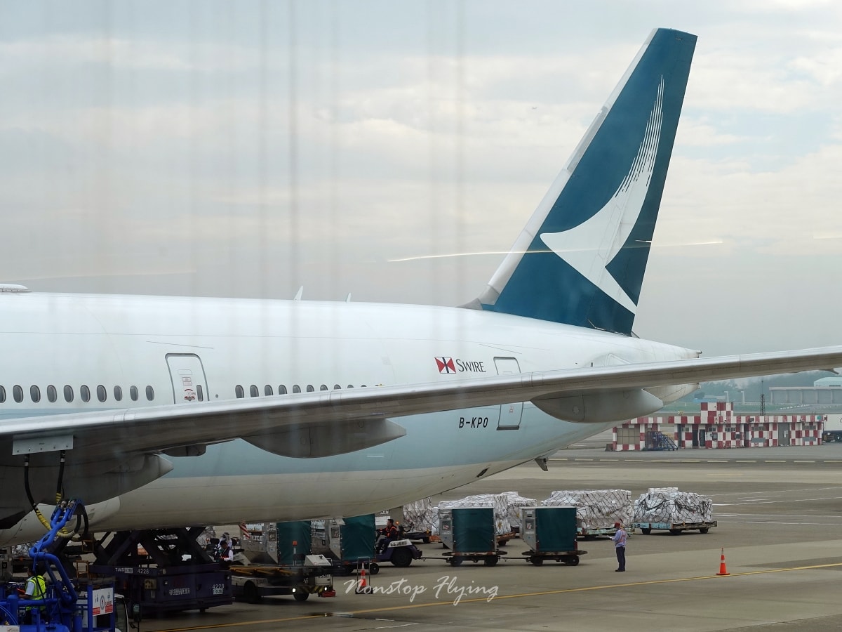 2026.02.05 國泰航空 CX489 台北-香港 777-300ER 爾雅商務艙Aria Suite 飛行記錄