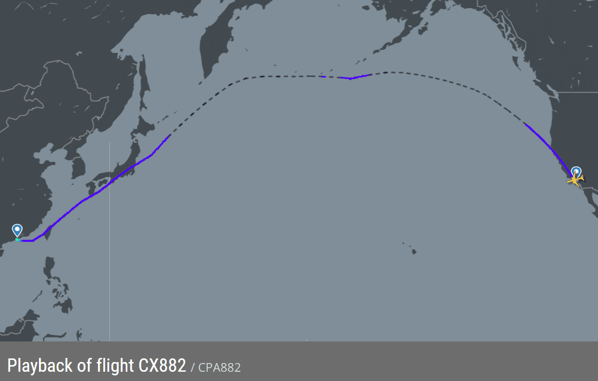 2026.04.07 國泰航空 CX882 香港-洛杉磯 777-300ER 特選經濟艙 飛行記錄