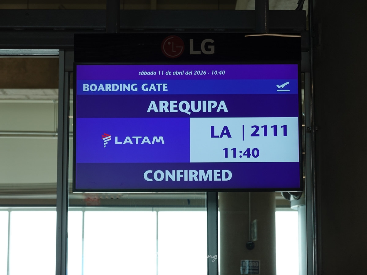 2026.04.11 LATAM南美航空 LA2111 利馬-阿雷基帕 A319 飛行記錄