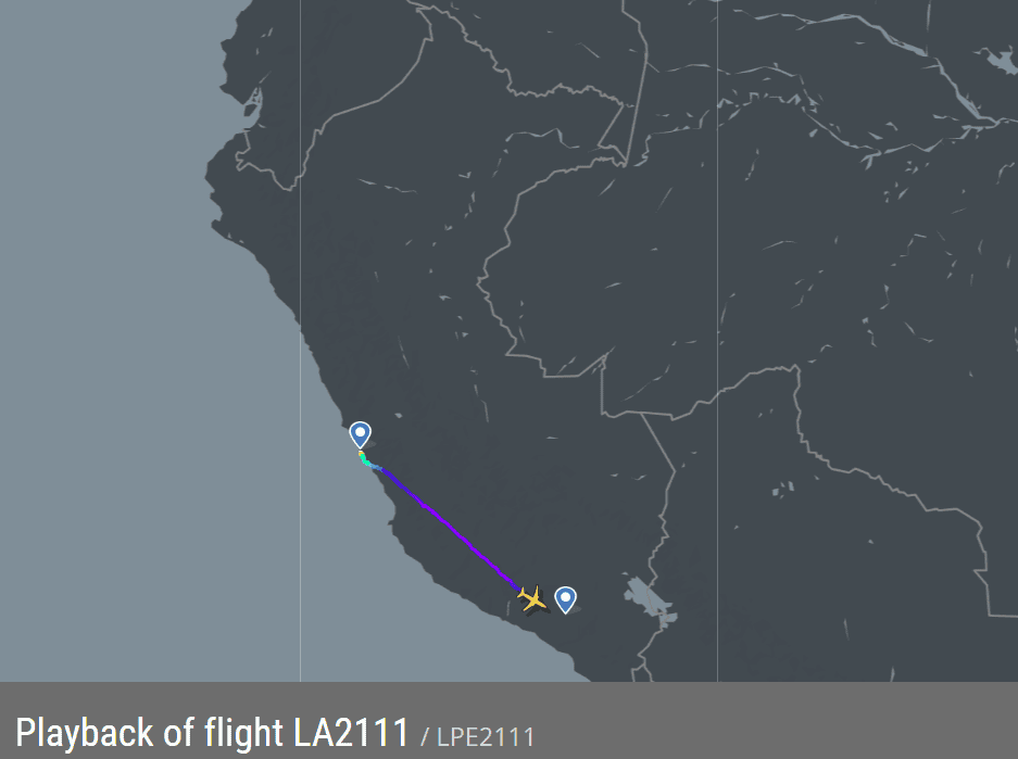 2026.04.11 LATAM南美航空 LA2111 利馬-阿雷基帕 A319 飛行記錄