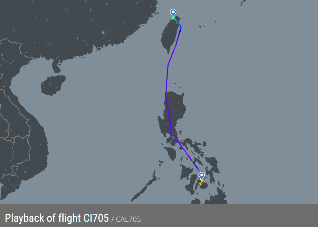 2026.05.28 中華航空 CI705 台北-宿霧 A321neo 飛行記錄